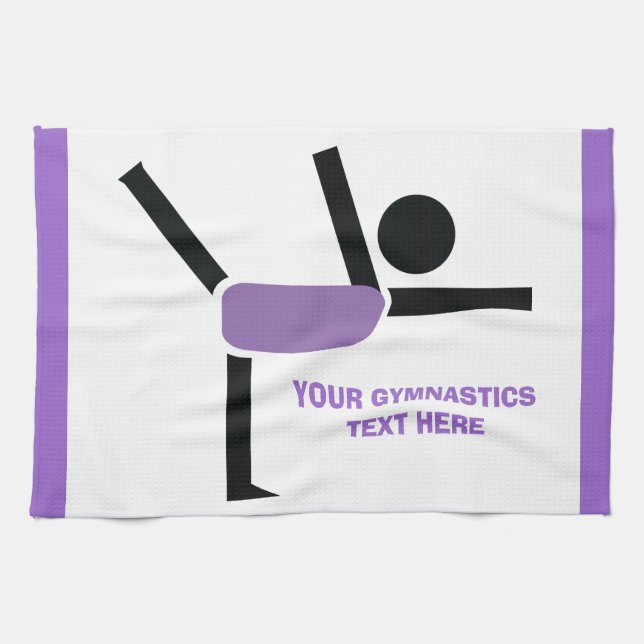 Gymnastics gifts, gymnastics performer custom tea towel (Horizontal)