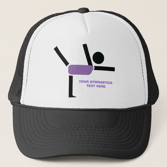 Gymnastics gifts, gymnastics performer custom trucker hat (Front)