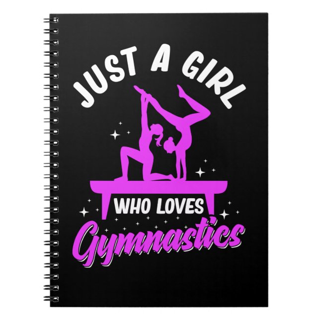 Gymnastics Girl Acrobatic Girl Gymnast Notebook (Front)