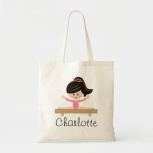 Gymnastics Girl Asian Tote Bag