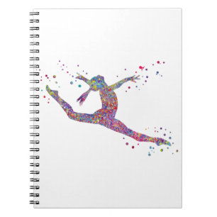 Gymnastics girl notebook