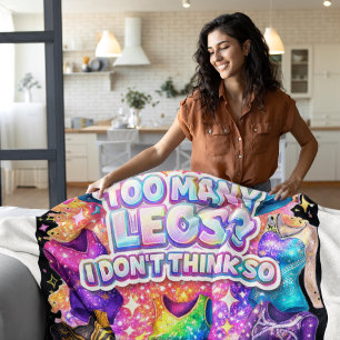Gymnastics Girl Too Many Leos? I Don't Think So Fleece Blanket