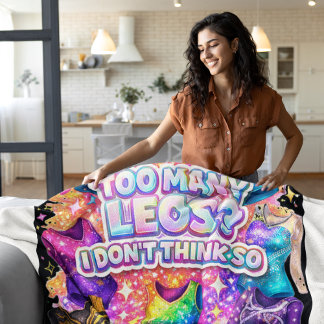 Gymnastics Girl Too Many Leos? I Don't Think So Fleece Blanket