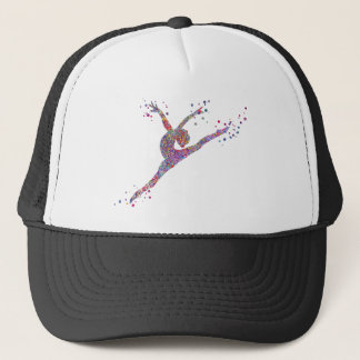 Gymnastics girl trucker hat