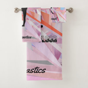 Gymnastics Girls 3-Piece Towel Set w / Her Name!