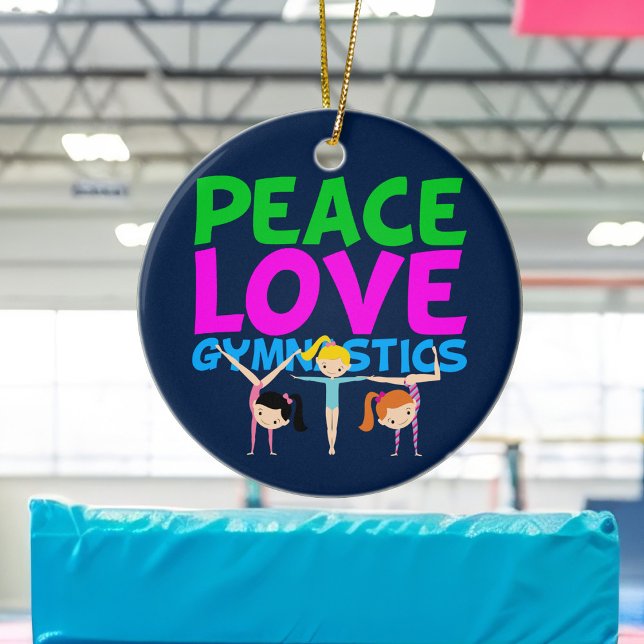 Gymnastics Girls Ceramic Tree Decoration (Creator Uploaded)