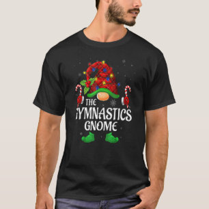 Gymnastics Gnome Buffalo Red Plaid Matching Family T-Shirt