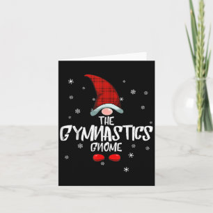 Gymnastics Gnome Family Christmas Pajama Gymnastic Card