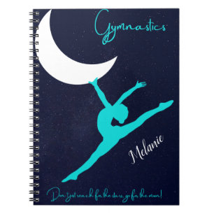 Gymnastics Go For The Moon Notebook