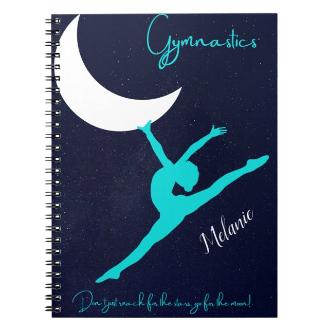 Gymnastics Go For The Moon    Notebook (Front)
