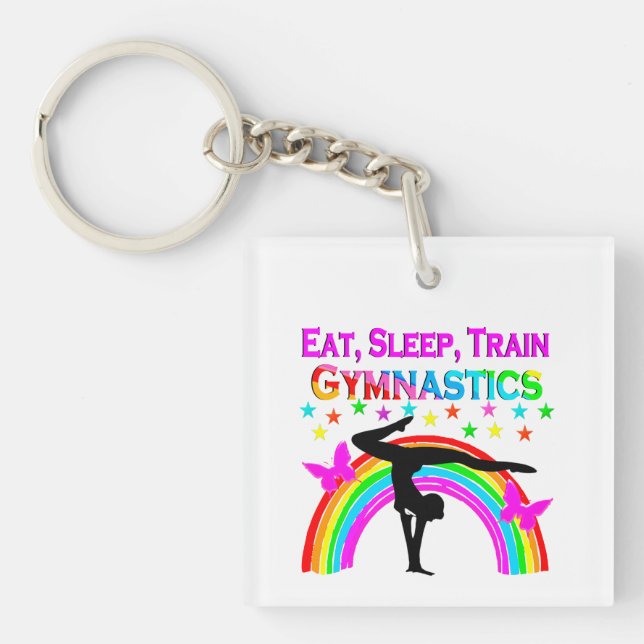GYMNASTICS GOALS AND DREAMS KEY RING (Front)