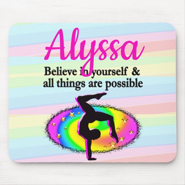 GYMNASTICS GOALS AND DREAMS MOUSE PAD (Front)
