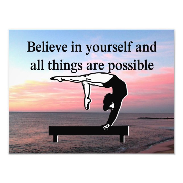 GYMNASTICS GOALS PHOTO PRINT (Front)