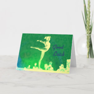 Gymnastics Good Luck Card