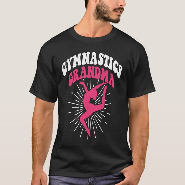 Gymnastics Grandma Women Gymnast Dance Retro Vinta T-Shirt (Front)