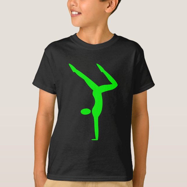Gymnastics - Green T-Shirt (Front)