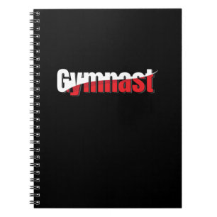 Gymnastics - Gymnast Abstract Word Art Swish Notebook