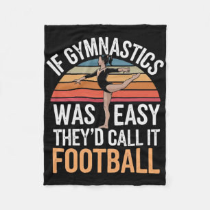 Gymnastics Gymnast Girl Cartwheel Black Uni-child  Fleece Blanket