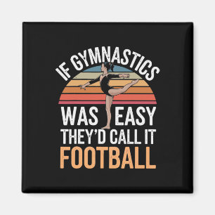 Gymnastics Gymnast Girl Cartwheel Black Uni-child  Magnet