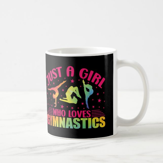 Gymnastics Gymnast Just a Girl Who Loves Gymnastic Coffee Mug (Right)