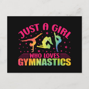 Gymnastics Gymnast Just a Girl Who Loves Gymnastic Holiday Postcard