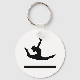 Gymnastics gymnast key ring