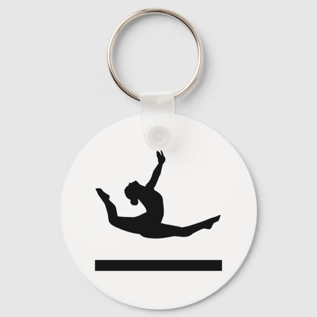Gymnastics gymnast key ring (Front)