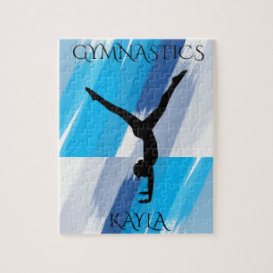 Gymnastics gymnast puzzle.  Personalised name. Jigsaw Puzzle