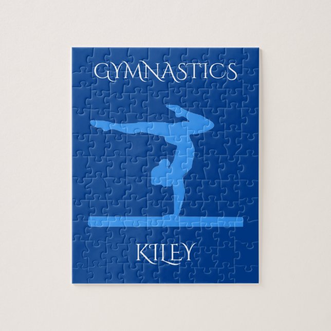 Gymnastics gymnast puzzle.  Personalized name. Jigsaw Puzzle (Vertical)