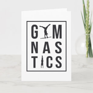Gymnastics Gymnast Unven Bars Hopper Acrobat Mat Card