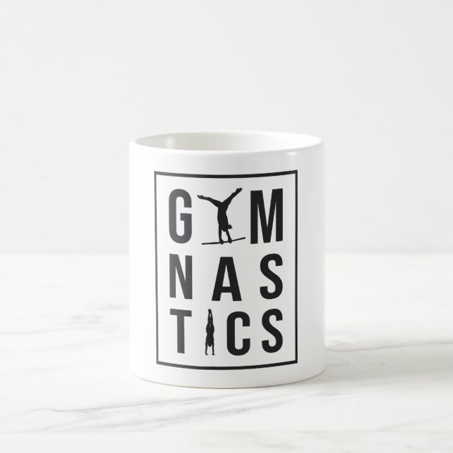Gymnastics Gymnast Unven Bars Hopper Acrobat Mat Coffee Mug (Center)