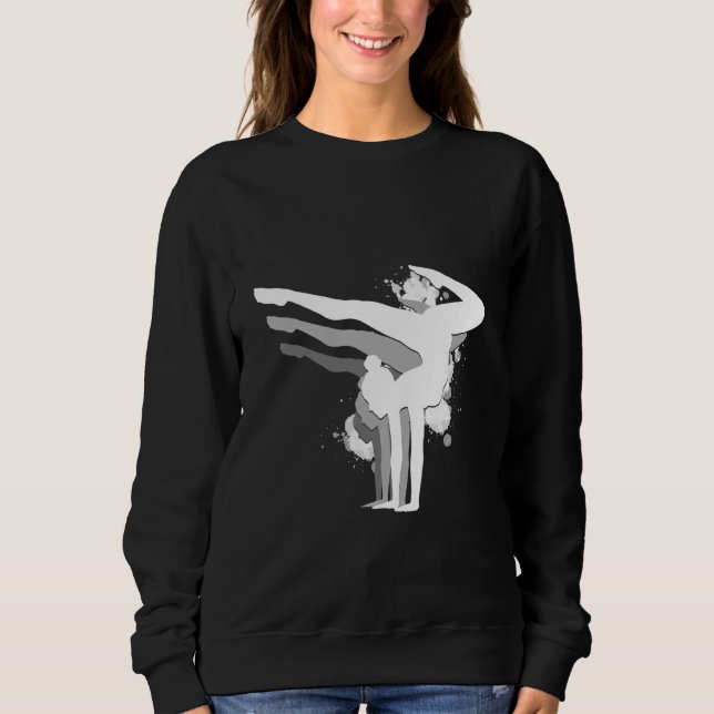 gymnastics gymnsatics gymnastics coach sports club sweatshirt (Front)