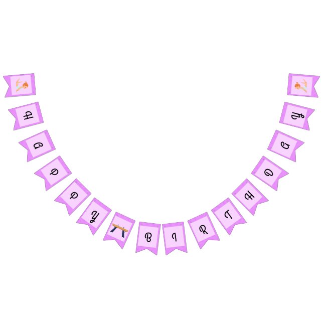 Gymnastics Happy Birthday Bunting (All)