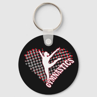 Gymnastics  Heart Keychain