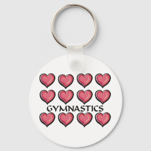 Gymnastics Heart Series Key Ring