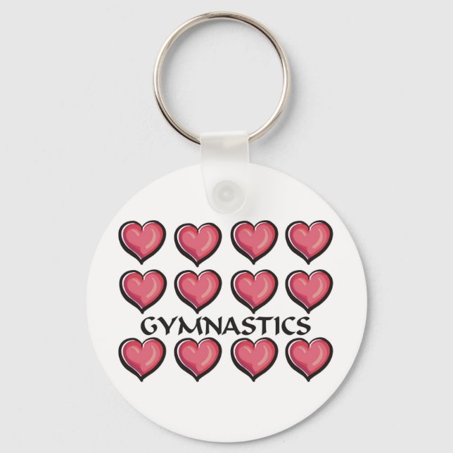 Gymnastics Heart Series Key Ring (Front)