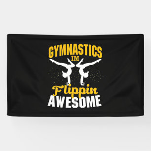 Gymnastics I Am Flippin Awesome Banner