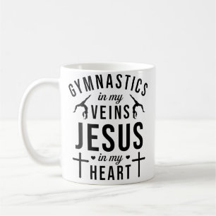 Gymnastics In My Veins Jesus In My Heart Gymnast C Coffee Mug