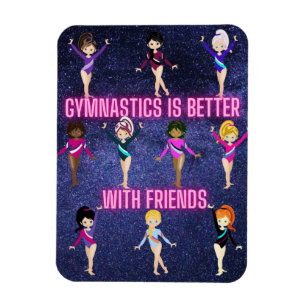 Gymnastics Is Better With Friends Magnet