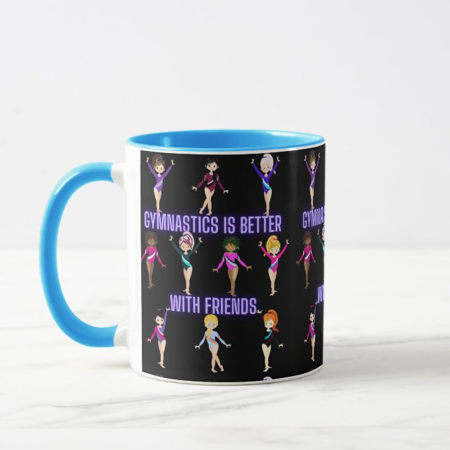 Gymnastics Is Better With Friends   Mug (Left)