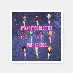 Gymnastics Is Better With Friends     Napkin
