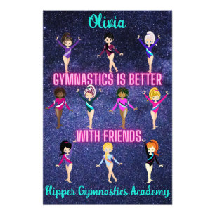 Gymnastics Is Better With Friends Personalised  Photo Print
