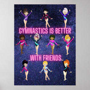 Gymnastics Is Better With Friends    Poster
