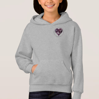 Gymnastics is in My Heart Girls' Basic Zip Hoodie