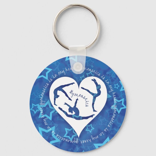 Gymnastics is in my Heart Keychain (Front)