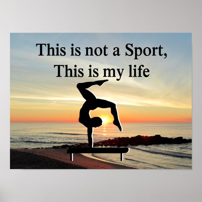GYMNASTICS IS MY LIFE POSTER (Front)