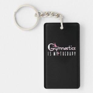Gymnastics Is My Therapy Key Ring
