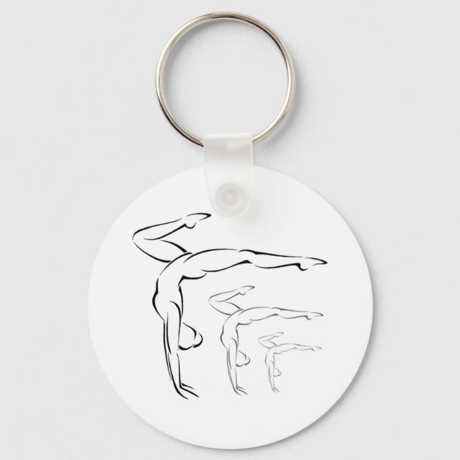 Gymnastics Key Ring (Front)
