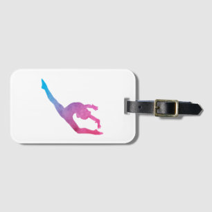 Gymnastics Leap Luggage Tag