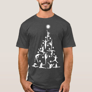 Gymnastics Lover Lighting Santa Gymnastics Christm T-Shirt